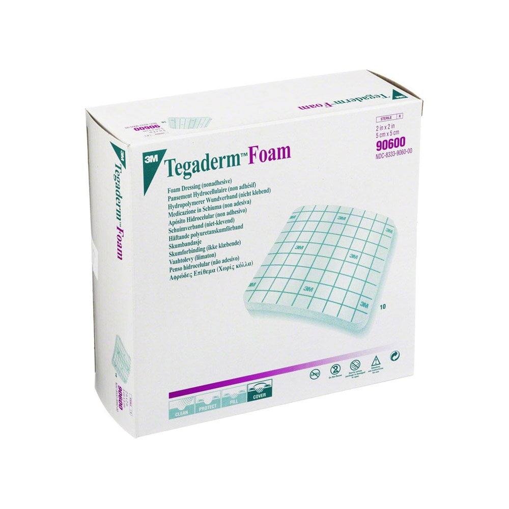 Tegaderm High Performance NonAdhesive Foam Dressing 90600 1 Each, Tan