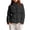 Black, variant on Winter Coats for Women Hooded Warm Waist Cinched Pleated Loose Drawstring Coat Mountain Hiking Trip