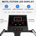 thumbnail image 5 of Commercial Grade Stair Climber Exercise Machine with 15 Resistance Levels, 17.3" LED Screen, 12 Workout Programs, 370 lbs Capacity Stair Stepper, 90% Pre-Assembled, 5 of 7