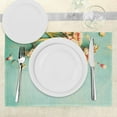 thumbnail image 3 of Ambesonne Shabby Flora Place Mats Set of 4, Gerbera Bunch Blue, Standard Size, Multicolor, 3 of 6