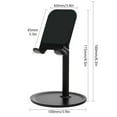 thumbnail image 2 of Desktop Phone Holder Portable Mobile Phone Tablet Aluminum Alloy Non-slip Stand Angle Adjustable, 2 of 7