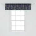 thumbnail image 2 of Ambesonne Hawaiian Window Valance, Exotic Palm Leaf Branches, 42" x 12", Quartz and Fern Green, 2 of 3
