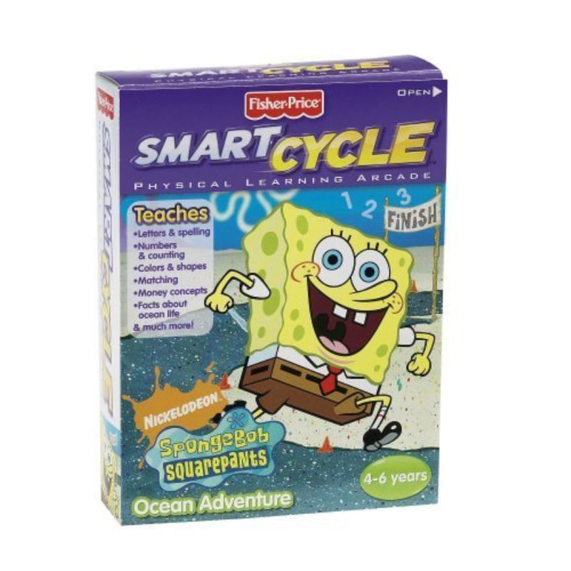 Old Version SpongeBob Ocean Adventure Software Cartridge Fisher-Price Smart Cycle 