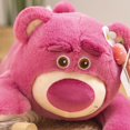 thumbnail image 3 of Almohada de oso de fresa con postura tumbada, juguete para regalo de peluche de dibujos animados Aojier, cojín para regalo, cojín para muñeca, 3 of 5
