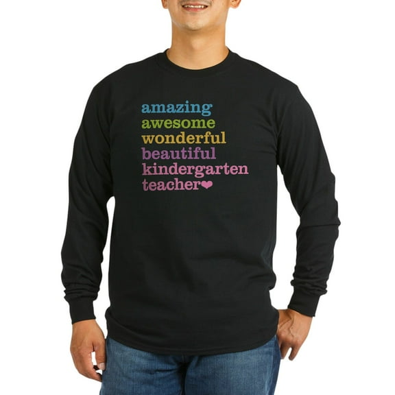 CafePress - Kindergarten Teacher Long Sleeve Dark T Shirt - Long Sleeve Dark T-Shirt