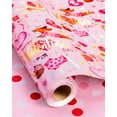 thumbnail image 2 of HOMERAL Dogs Wrapping Paper Roll - 17 Inch X 33 Feet - Pink Gift Wrap with Lovely Dogs, Hearts and "Valentine's Day" Text - Perfect for Valentine's Day Anniversary Proposal Bridal Shower, 2 of 7