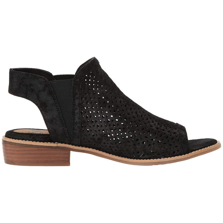 Sofft Nalda Black Distressed Foil Suede Walmart