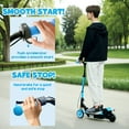 thumbnail image 4 of Soozier Foldable Electric Scooter with Seat for Kids Ages 6-14, Blue, 4 of 10