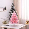 thumbnail image 6 of Mini Pink Christmas Tree with LED Light, 24 Inch/2ft Artificial Small Table Top Christmas Tree, Tabletop Christmas Tree Ball Ornaments for DIY Christmas Decorations, 6 of 9