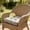 Gray, variant on Chair Cushions for All Season, TOUMENY Corduroy Chair Cushion with Straps, Non- Breathable Seat Pad for Dining Room Study Balcony Chairs, Dark Gray