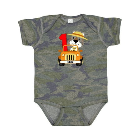 

Inktastic Safari 1st Birthday Gift Baby Boy or Baby Girl Bodysuit