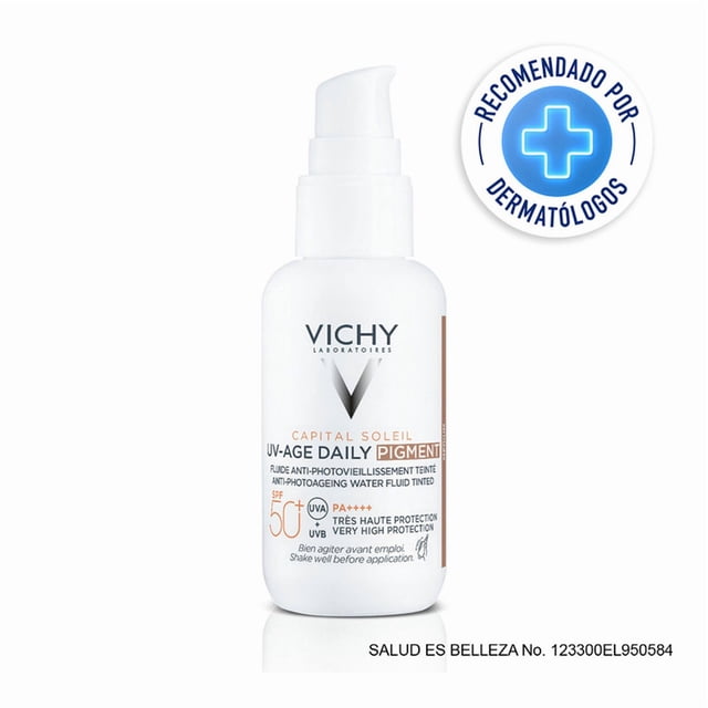 Protector Solar Facial VICHY Capital Soleil UV Age Daily Fluido para Uso Diario Color Tono Medio FPS50+, 40ml