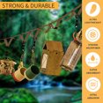thumbnail image 2 of Correa de almacenamiento para camping con colgador de 10 ganchos para árbol (verde militar largo) Likrtyny Deportes al aire libre Salida diaria Juego de fiesta, 2 of 8