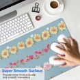 thumbnail image 4 of Long Mouse Pads for Desk,Pioneer Flower Floral Print Pattern Desk Mats on Top Of Desks, Desk Mouse Pad Extra Large with 3mm Non-Slip Base and Stitched Edge for Gaming,Office,Work,Home 31.5"x11.8", 4 of 6