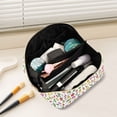 thumbnail image 2 of FORMRS Makeup Bag Travel Cosmetic Organizer for Women Fold Flat Zipper Pouch with Handle, Various Vegetables Pattern, 2 of 8