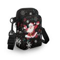 thumbnail image 3 of HELLHERO Christmas Santa Claus Musical Notes Underarm Shoulder Bag, 2 Layers, Travel, Outdoor and Daily Use Polyester 4.33x1.97x7.09 Christmas Santa Claus Musical Notes, 3 of 7