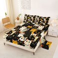 thumbnail image 2 of Manfei Cute Cat Bed Sheets, Abstract Kitten Full Size Sheets, Multicolor, 4 Pieces, 1 Flat Sheet, 1 Fitted Sheet and 2 Pillowcases, 2 of 6