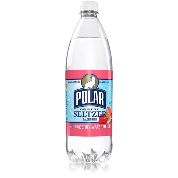 Bilot Polar Seltzer Strawberry Watermelon, 33.8 Fluid Ounce (Pack of 12
