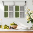 thumbnail image 3 of Sage Green Kitchen Towels Set of 1, Modern Painting Farmhouse Striped Abstract Art Absorbent Dish Towels for Kitchen, Microfiber Hand Towel, Quick Drying Tea Towel for Cleaning Decorative Dishcloths, 3 of 7