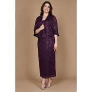 R&M Richards Long Plus Size Formal Dress 9896W