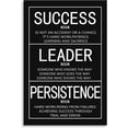 thumbnail image 2 of Motivational Canvas Wall Art Inspirational Painting Inspirational Entrepreneur Quotes Success Noun Leader Noun Persistence Noun Poster Print Artwork Home Office Decor Framed 12x18, 2 of 6