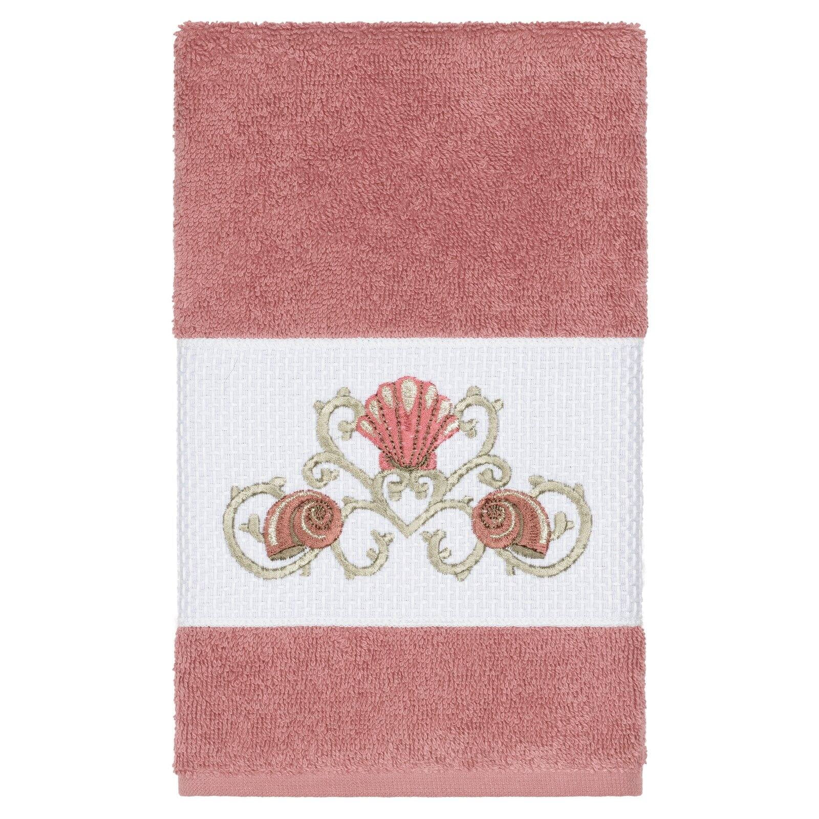 Linum Home Textiles Bella Embellished Turkish Cotton Hand Towel