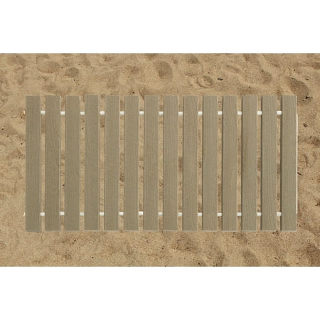 Cape Cod Patio Furniture Furniture Barn USA® 4 Ft. Wide Roll-up Beach Walkway EverGrain® Decking - Cape Cod Gray - 10 Ft. Length ()
