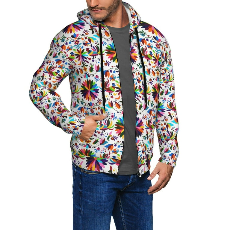 Kdxio Mexican Bright Style Print Men Hoodies Casual Hoodies for