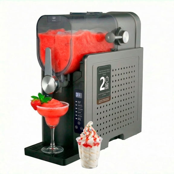 Máquina de bebidas y granizados 1.6 litros, 6 programas preestablecidos. Freppés, malteadas, helado suave y coctelería margaritas congeladas. AVERA MFRAP01