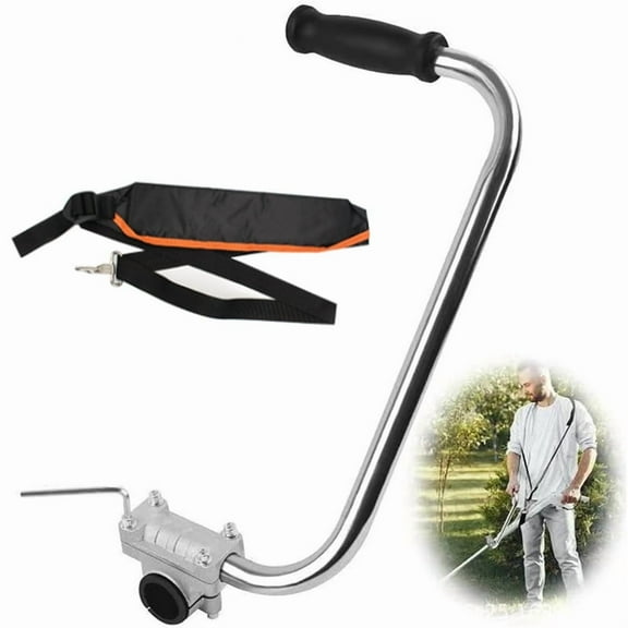 Grip String Trimmers Handle with Shoulder Strap Harness Weed Eater Handle ExtensionLawn Trimmer Handle Grip Lawn Care