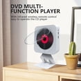 thumbnail image 4 of Reproductor de audio multifuncional Radio FM Reproductor de CD/DVD MP3 Montado en la pared con soporte, 4 of 9