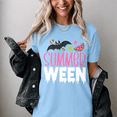 thumbnail image 4 of Olvira02 Summerween Shirt | Spooky Summer Halloween Tee | Cute Ghost Bat Watermelon Graphic T-Shirt | Retro Halloween in Summer Tee, 4 of 7