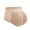 Beige, variant on Womens Lifting Panties Seamless Padded Underwear Booty Pads Enhancer Shapewear Lifting Panty Short Black S