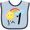 Blue and Navy, variant on Inktastic I'm 1 First Birthday Sun Rainbow Boys or Girls Baby Bib