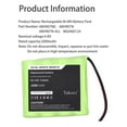thumbnail image 6 of Medical  Replacement Battery for OMRON  HEM-907, HEM-907-PBAT, HEM-907XL, IntelliSense HEM-907 Professio, IntelliSense HEM-907XL Profess 4.8V/2000mA, 6 of 8