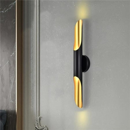 

Jordona 3 in. 2-Light Indoor Matte Black and Matte Gold Finish Wall Sconce with Light Kit