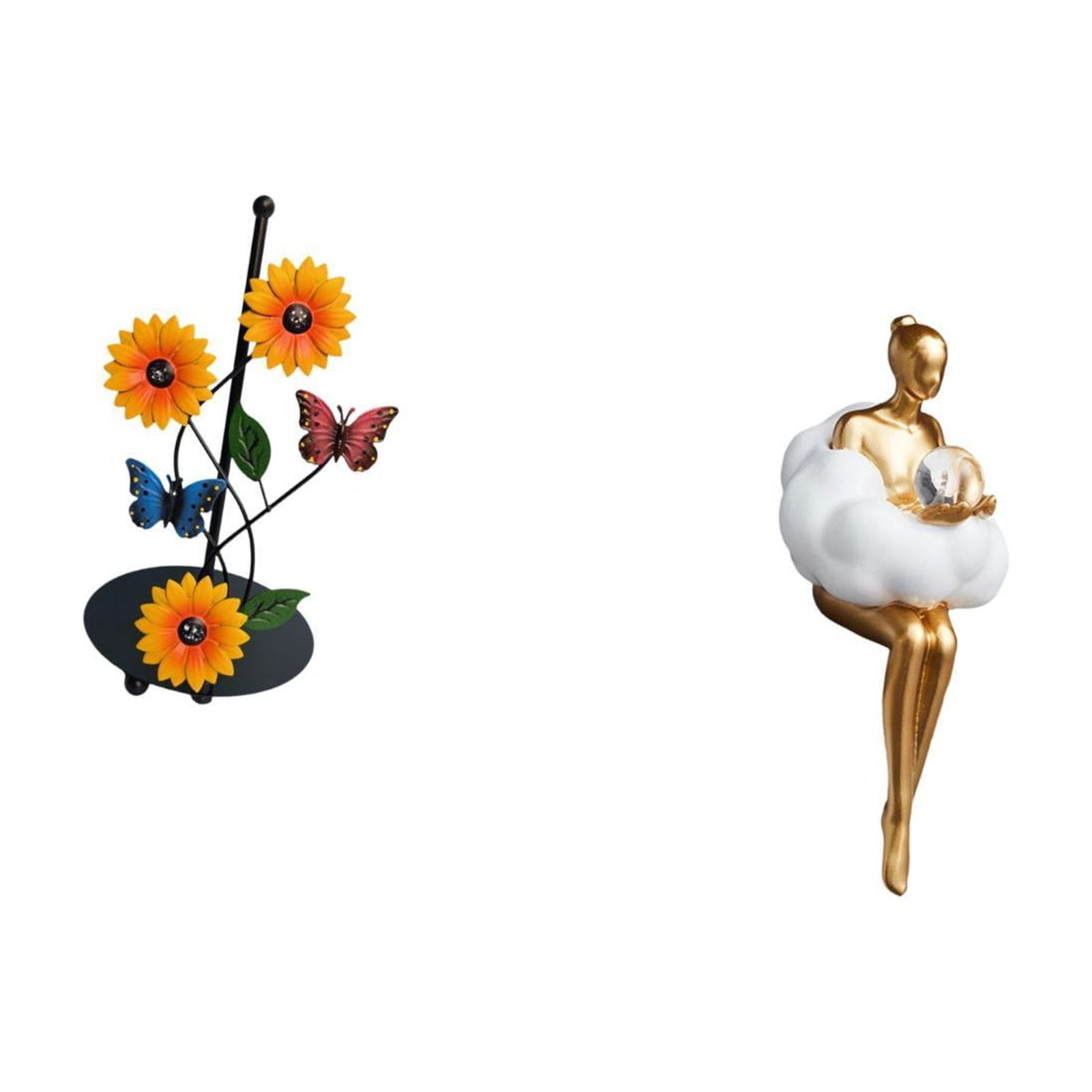 Fiocias Toilet Paper Holder Paper Towel Holder Countertop Art Statue Figurine Art Statue Decor Abstract Art Sculpture Figurine Crafted From Iron And Resin Lig