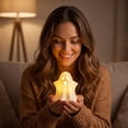 thumbnail image 7 of Aaihamo Halloween Ghost Ornament, Ceramic Ghost Night Light Decor, Small White Ghost Figurine for Desk Tabletop Centerpieces, Halloween Decoration, 7 of 7