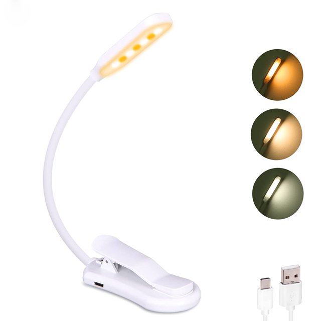 Book Light, Reading Light with 3 Colors, Book Light for Reading in Bed