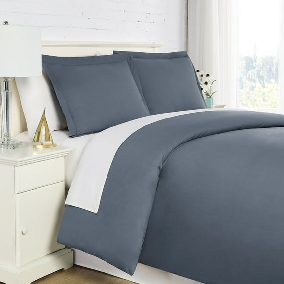 Premium Collection Oversized 300 Thread Count Cotton Percale Duvet Cover Set