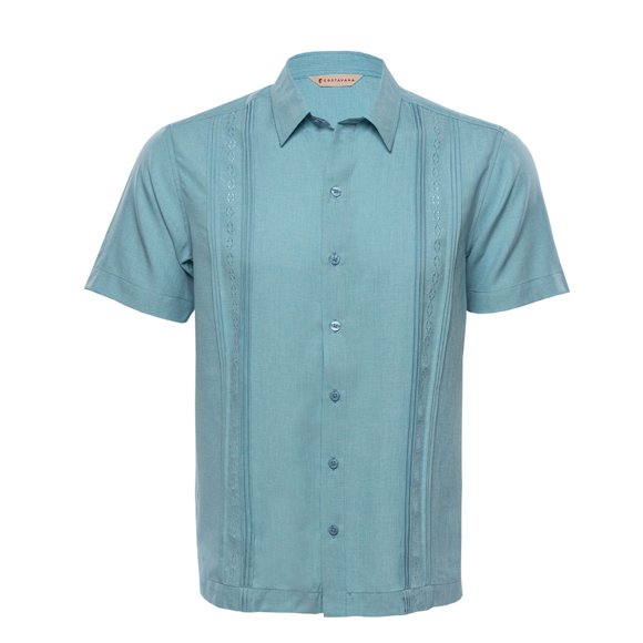 Camisa Manga Corta color Azul Extra Grande
