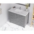thumbnail image 2 of Forever 42" Single Hole White Carrara Marble Countertop with Rectangular Ceramic Sink, 2 of 3