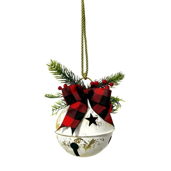 BESTSKY Giant Christmas Bells Outdoor | Christmas Seasonal Decor with Bow-Yard Metal Jingle Ornaments | for Holiday Winter Outdoor Porch Garden Yard Fireplace
