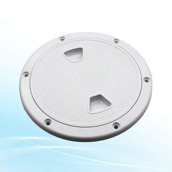 WHAMVOX Round Deck Hatch Cover Non-slip Hole Cover Yacht Inspection Hole Hatch Cover (4 Inches)