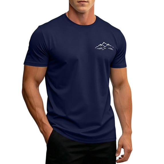 LWavelet Big and Tall Shirts for Men Moisture Wicking Short Sleeve T-Shirts Summer Casual Loose Fit Running Workout Tees