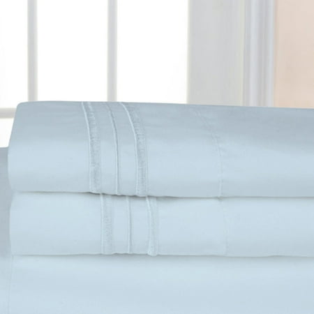 1500 Thread Count Solid Embroidered Pillow Case - Set of 2 by Sweet Home
