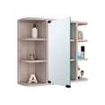 thumbnail image 4 of Tuhome Milan Medicine Cabinet with Six External Shelves, Mirror, Three Internal Shelves, 4 of 6