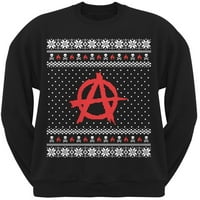 product image anarchy ugly christmas sweater black adult sweatshirt - Cheap Mens Ugly Christmas Sweater product image anarchy ugly christmas sweater black adult sweatshirt - Cheap Mens Ugly Christmas Sweater
