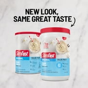 (6 pack) SlimFast Original French Vanilla Meal Replacement Shake Mix, 10g Protein, 22 Servings