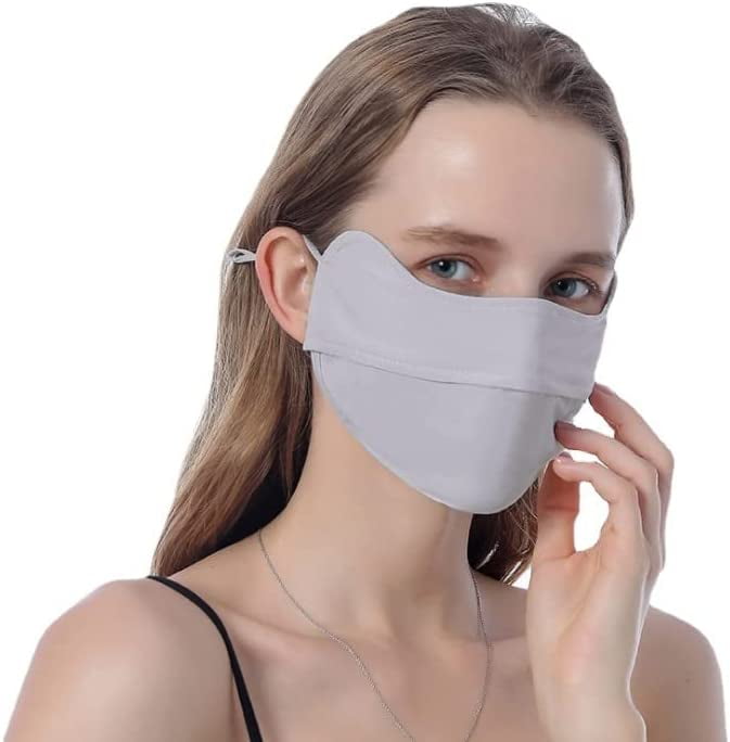 UPF 50 Breathable Sun UV Protection Face Cover Mask for Women Fishing Hiking Cycling Sports